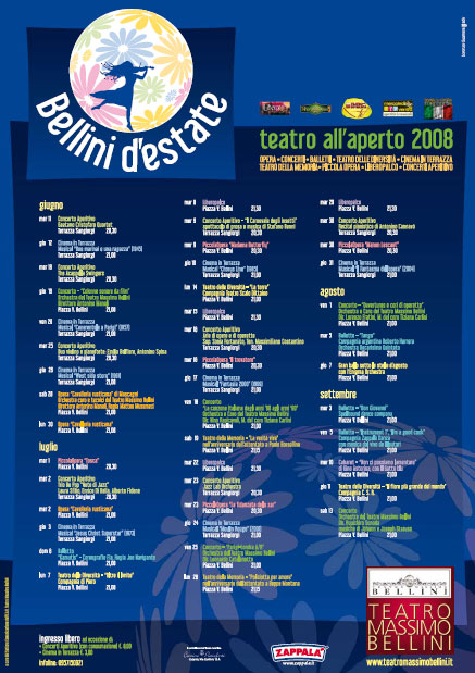 Manifesto Teatro Bellini Estate 2008