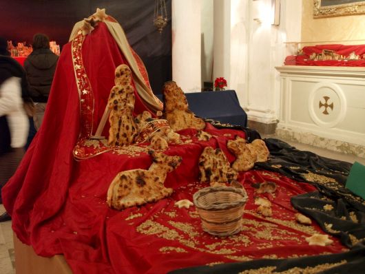 Presepe di pane a Caltagirone