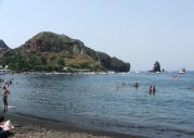 Spiaggia di sabbia nera a Vulcano