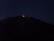 Stromboli, eruzione del vulcano.