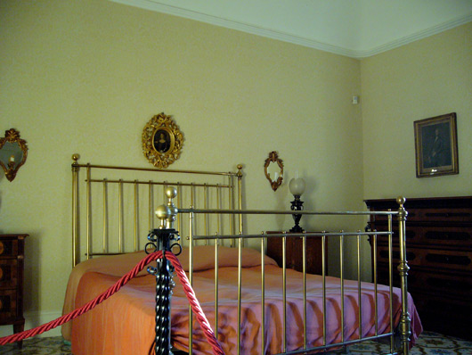 Castello dell'Ammiraglio Nelson, stanza da letto