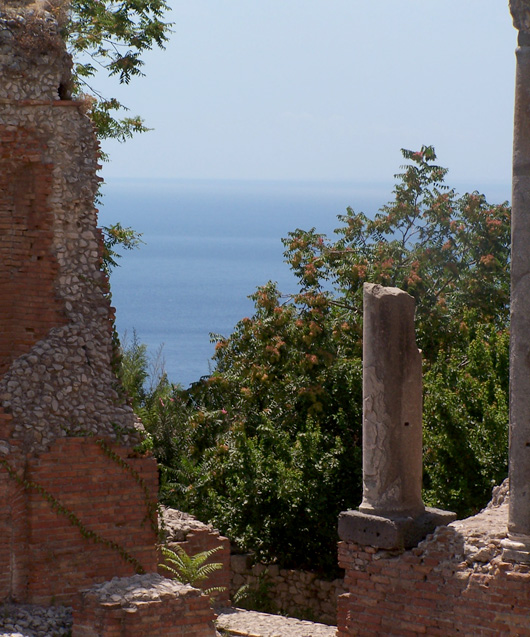 Teatro antico di Taormina, particolare